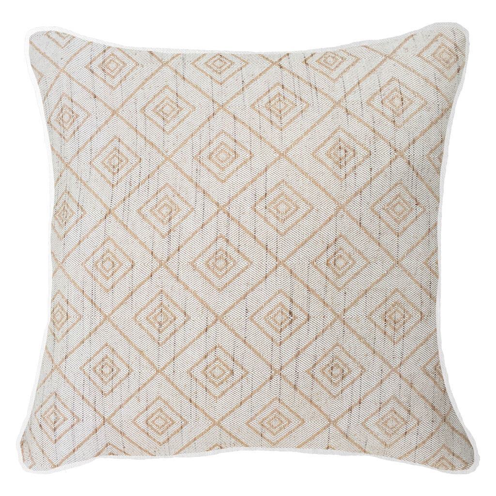 Weave Cross Natural Lounge Cushion 55x55cm-Accessories-Bandhini Homewear Design-Wind-22 x 22--abc