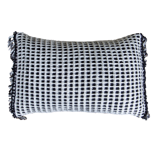 Check Black White Lumber Cushion 35 x 53 cm-abc