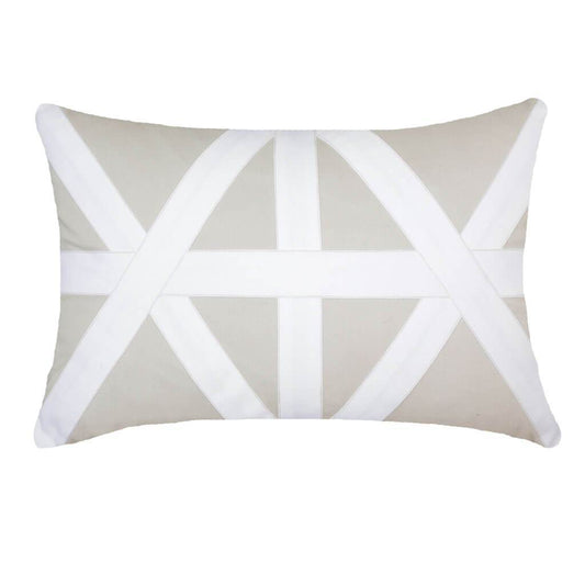 Cross Patch Natural White Lumber Cushion 35 x 53 cm-abc