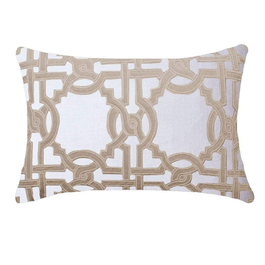 Intertwined Natural Lumber Cushion 35x53cm-abc