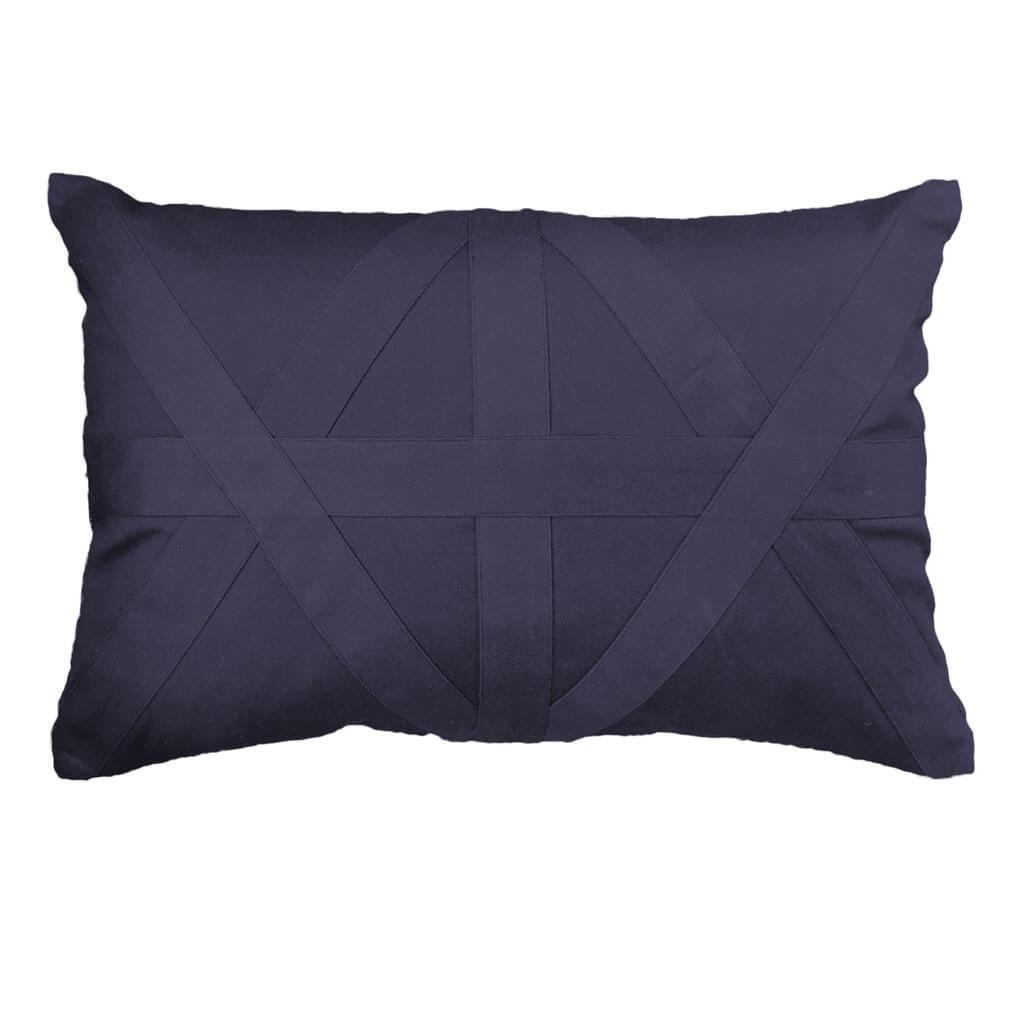 Cross Patch Navy Lumber Cushion 35 x 53 cm-abc