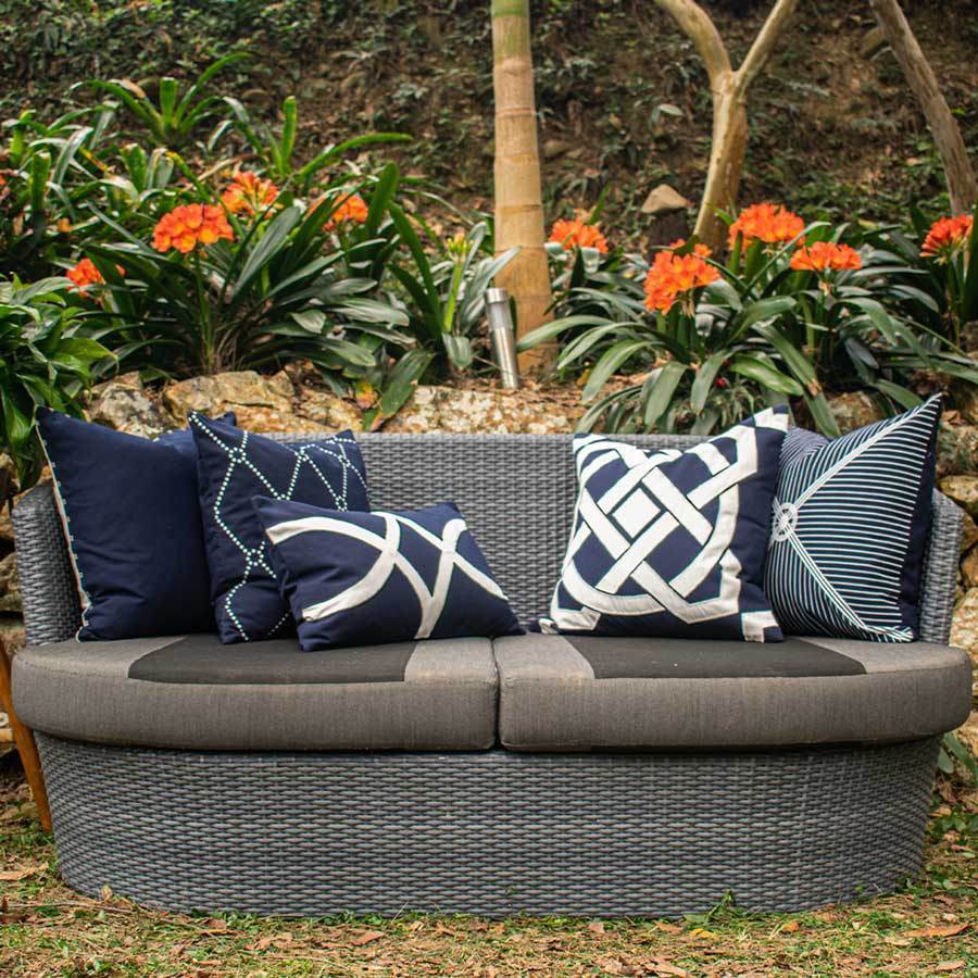 Outdoor Star Navy Blue Lumber Cushion 35 x 53 cm-Outdoors-Bandhini Homewear Design-Navy-14 x 21--abc