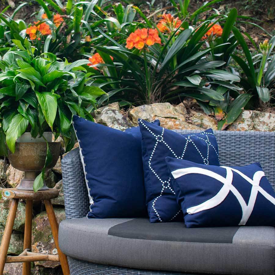 Outdoor Star Navy Blue Lumber Cushion 35 x 53 cm-Outdoors-Bandhini Homewear Design-Navy-14 x 21--abc