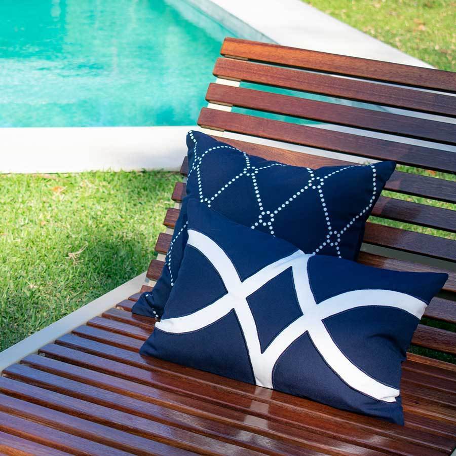 Outdoor Star Navy Blue Lumber Cushion 35 x 53 cm-Outdoors-Bandhini Homewear Design-Navy-14 x 21--abc
