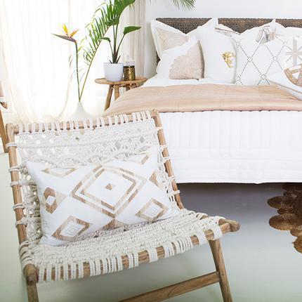 Shoowa Diamond White Lumber Cushion 35 x 53 cm-Accessories-Bandhini Homewear Design-Wind-14 x 21--abc