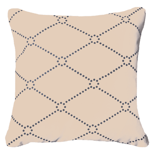 Outdoor Dots Beige Medium Cushion 50 x 50 cm-Outdoors-Bandhini Homewear Design-Beige-20 x 20--abc