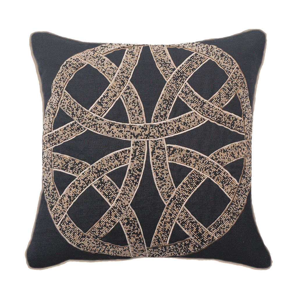 Chanel Black Medium Cushion 50x50cm-abc