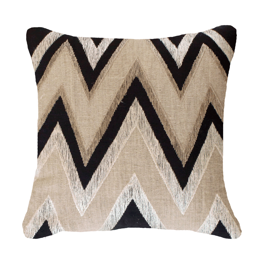 Ikat Zig Zag Medium Cushion 50x50cm-abc