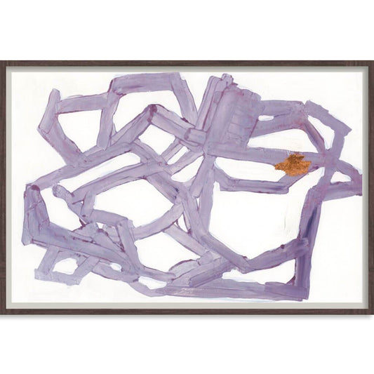 Violet Abstract-Accessories-Bandhini Homewear Design-Gold Leaf-60cm x 80cm--abc