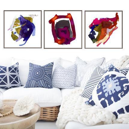 Seveille Artwork-Accessories-Bandhini Homewear Design-No Leaf-76cm x 115cm--abc