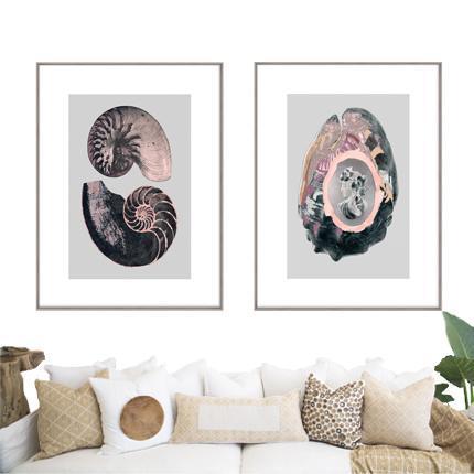 Victorian Shells-Accessories-Bandhini Homewear Design-No Leaf-76cm x 115cm--abc