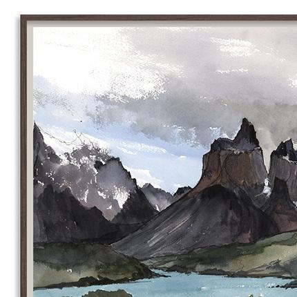 Torres Del Paine Chile-Accessories-Bandhini Homewear Design-No Leaf-60cm x 80cm--abc