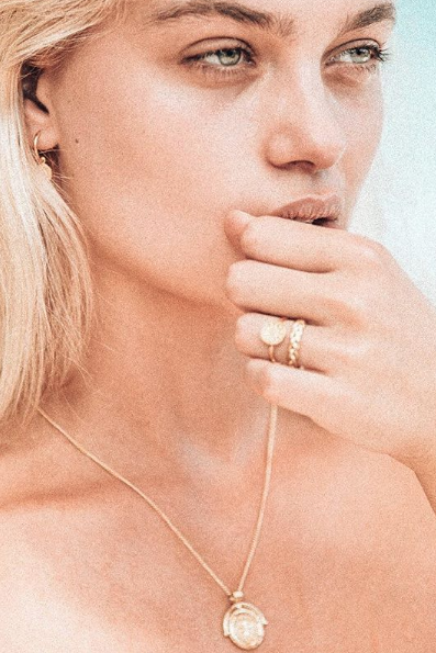 Braided ring gold plated-abc