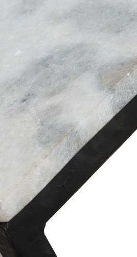 Stone Coffee Table with Black Base-Living-Home & Giftware-Default Title---abc