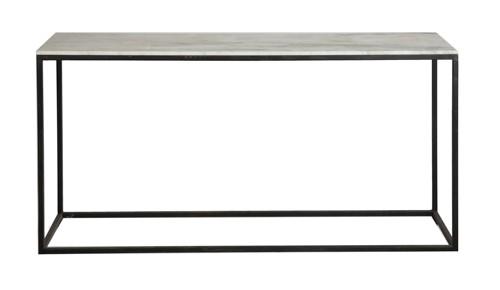 Stone Console Table with Black Base-Living-Home & Giftware-Default Title---abc