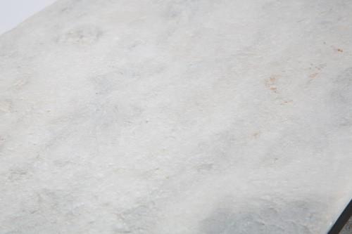 Set of 2 Stone Side Tables with Black Base-Living-Home & Giftware-Default Title---abc