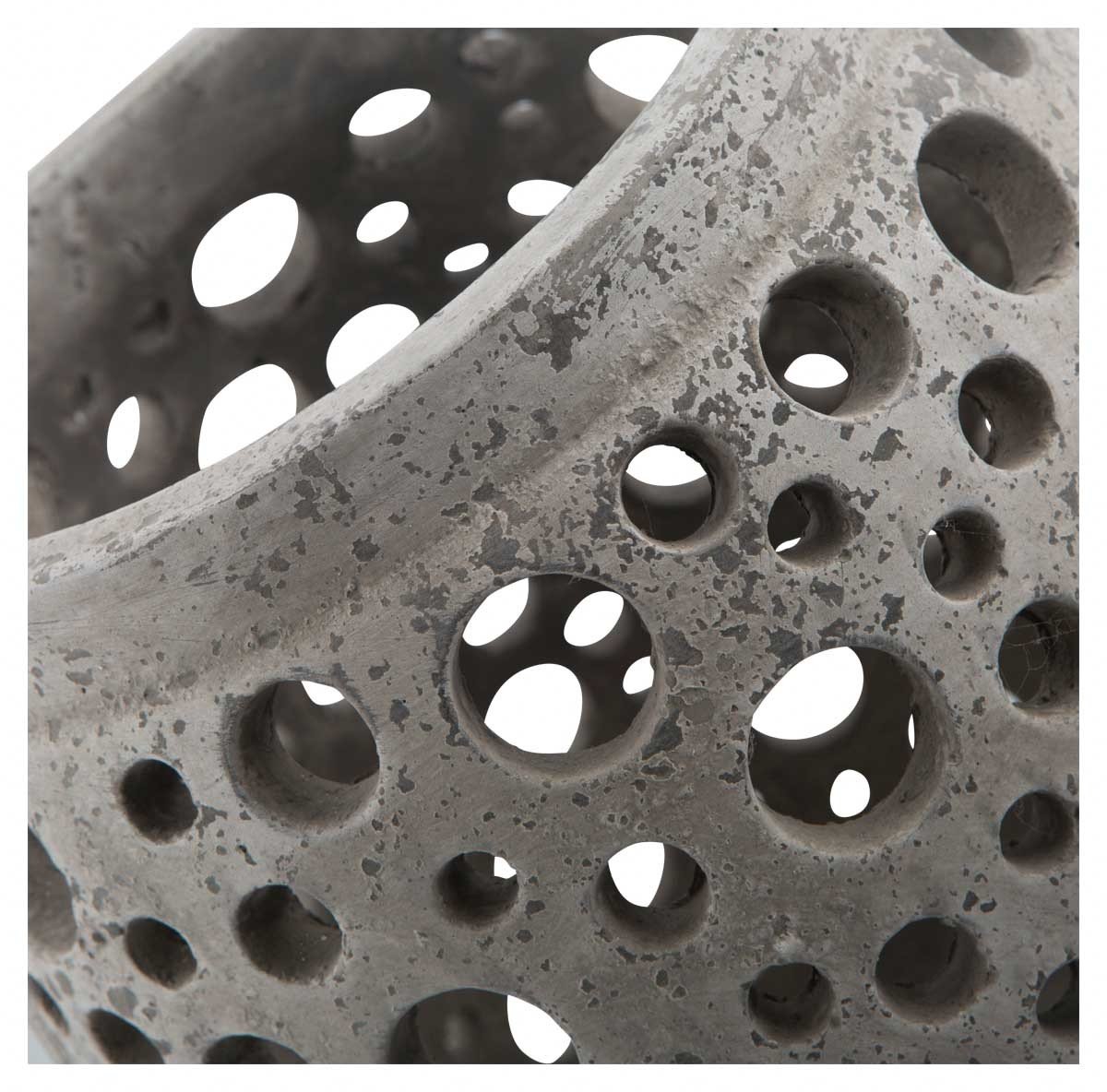 Large Cement Circle Candle Holder-abc