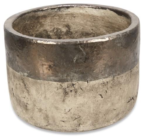 Set of 3 Metallic Fade Ceramic Planters - Bronze/Natural-Accessories-Home & Giftware-Default Title---abc