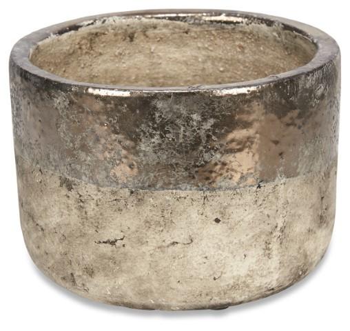 Set of 3 Metallic Fade Ceramic Planters - Bronze/Natural-Accessories-Home & Giftware-Default Title---abc