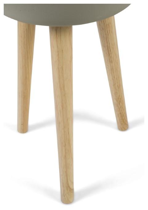 Concrete Tall Planter on Stilts Large - Grey-abc