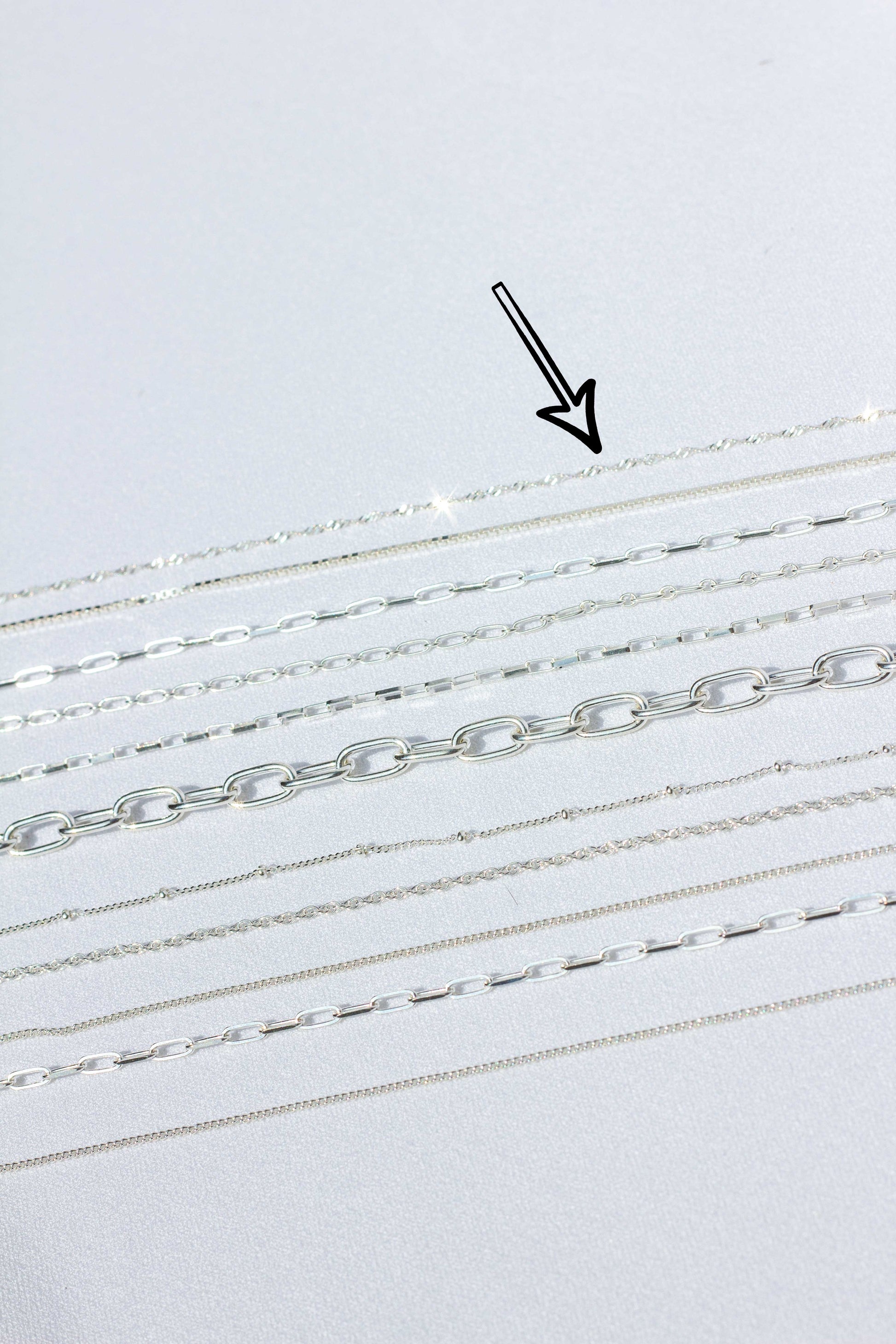 Choker silver (36cm)-abc