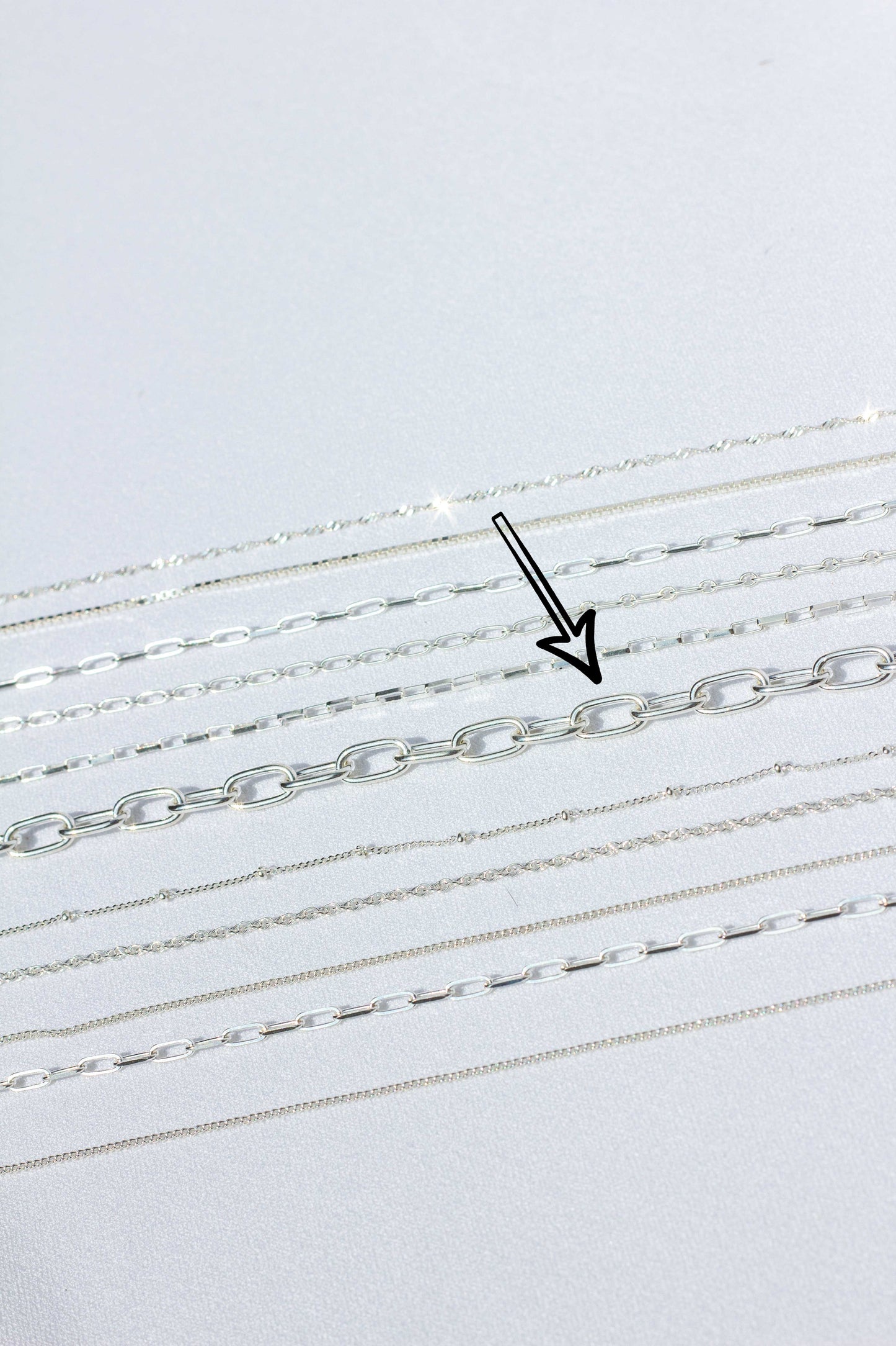 Chunky love silver (40 cm)-abc