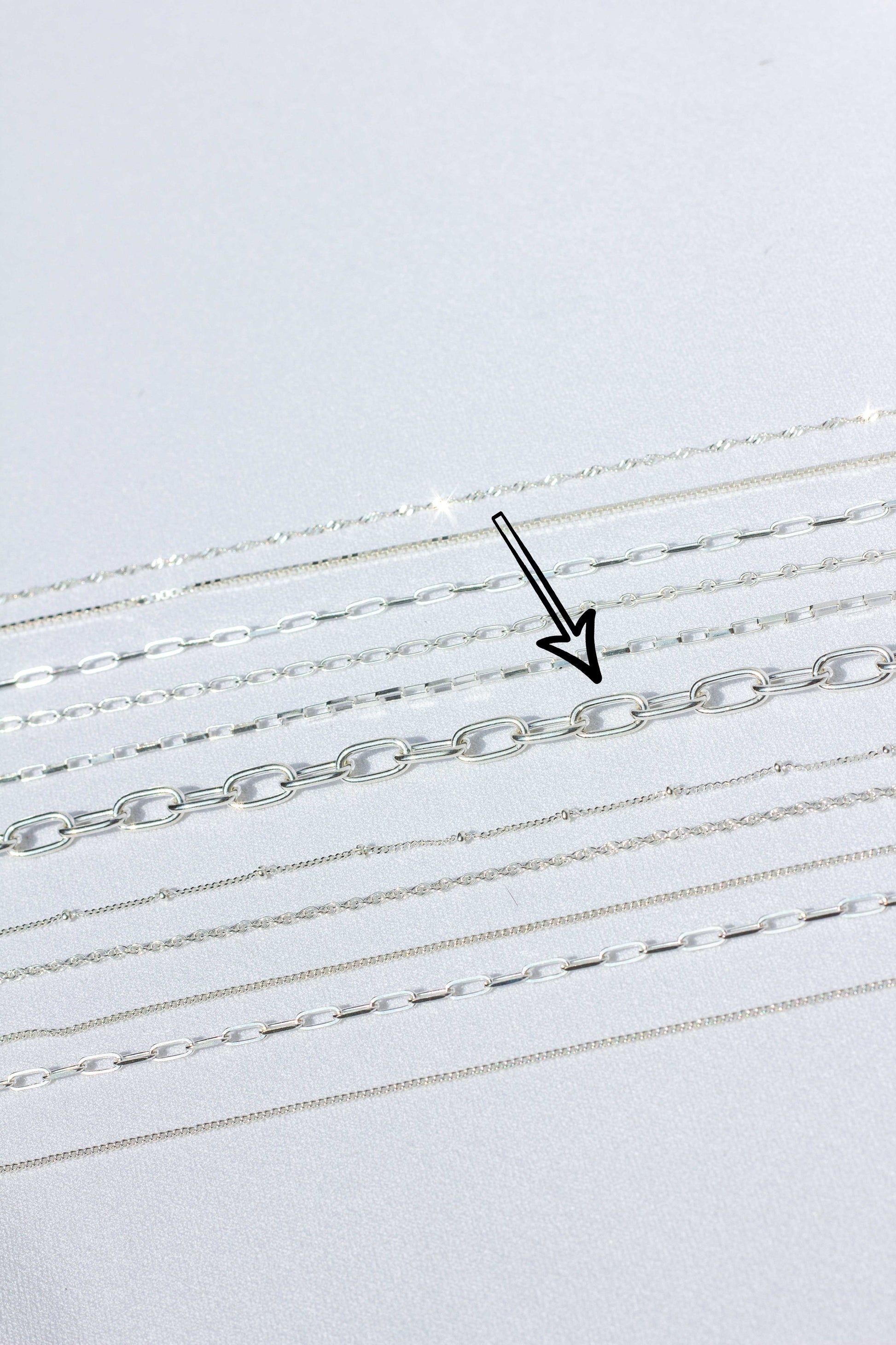 Chunky love silver (40 cm)-abc