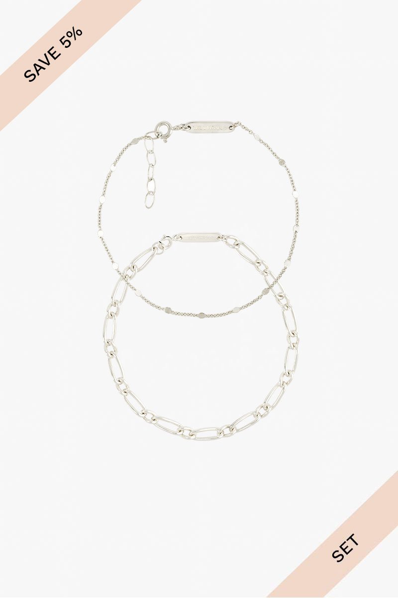 Classic set silver-abc