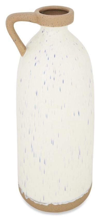 Grecian Ceramic Urn Large - Ivory/Natural-abc