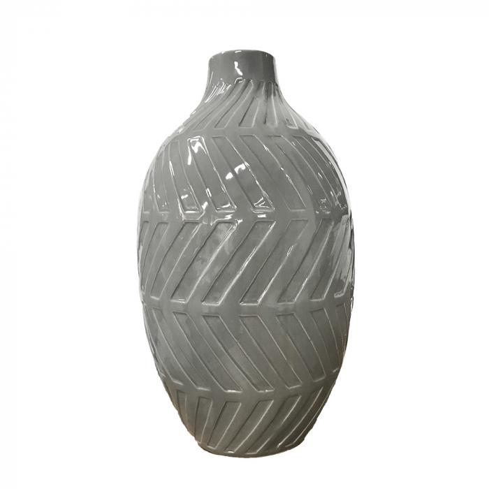 Geo Pot Med Grey-abc