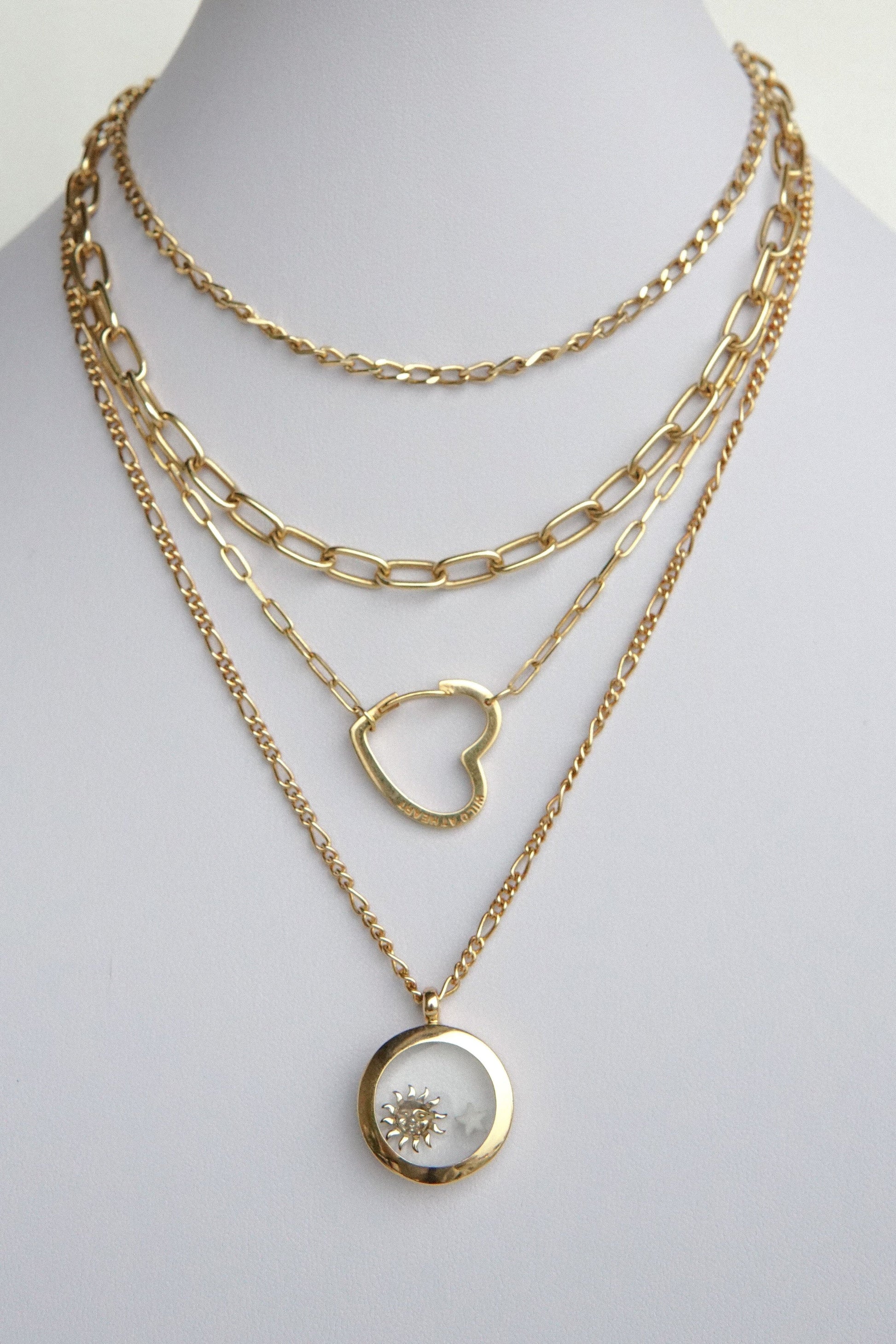 Chunky love gold plated (40 cm)-abc