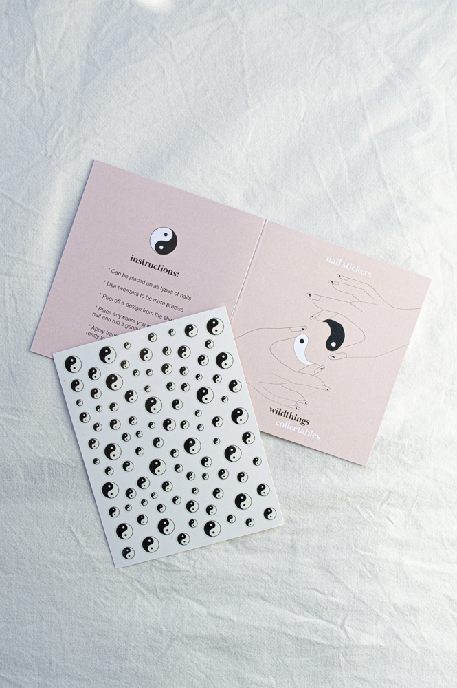 Nail stickers Yin Yang-abc