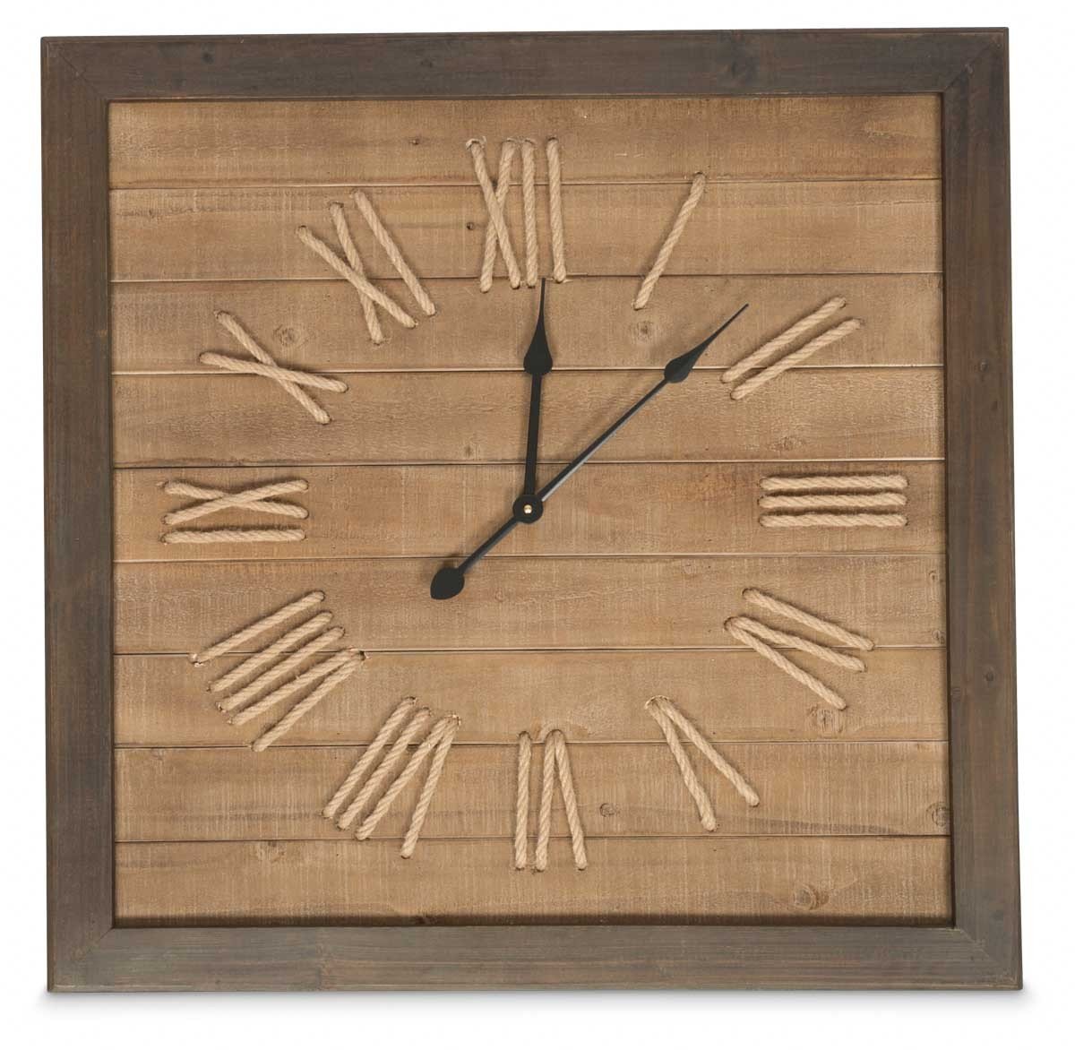 Square Panel Fir Wood Roman Numeral 75cm Clock-Accessories-Home & Giftware-Default Title---abc