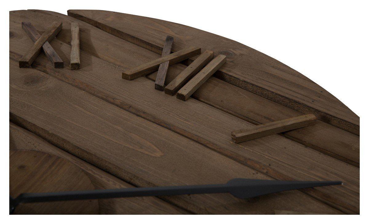Round Panel Fir Wood Roman Numeral 80cm Clock-Accessories-Home & Giftware-Default Title---abc