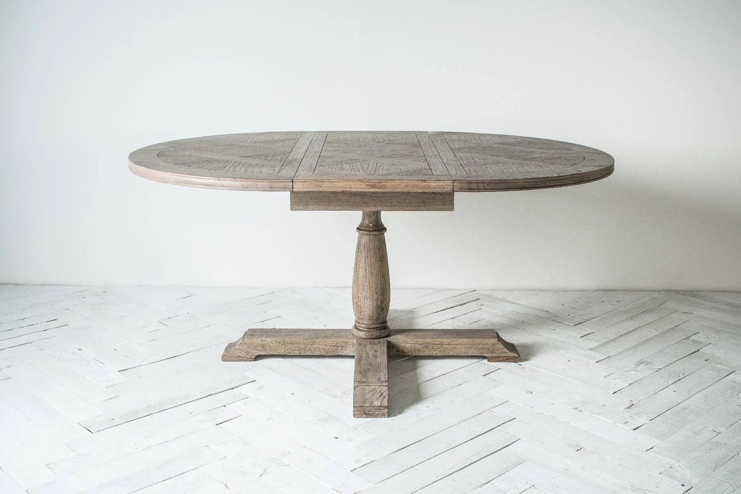 Makassar Round Extending Dining Table W1650 x D1200 x H750mm-abc
