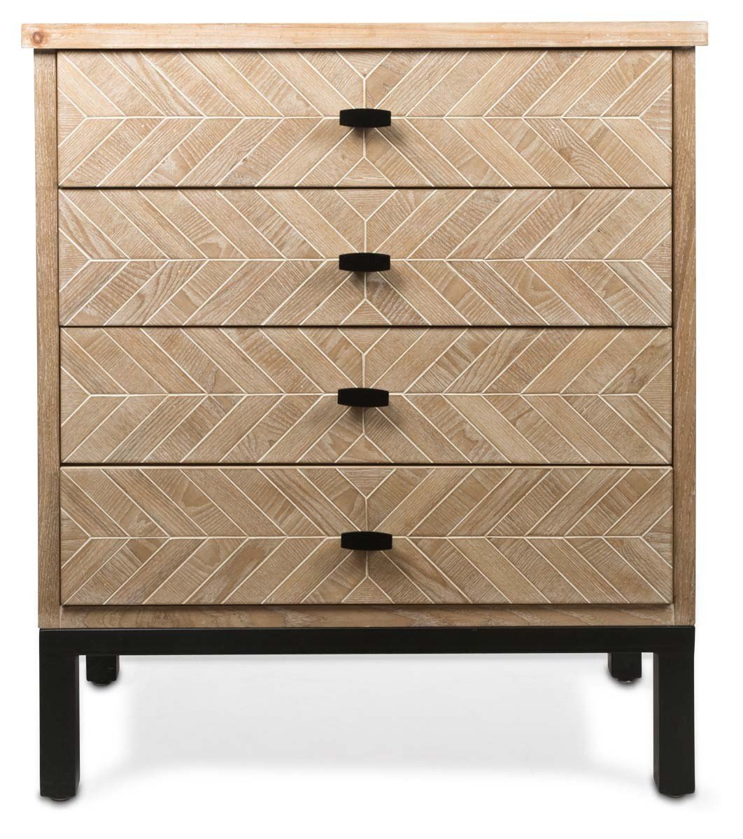 Kensington Wood and Metal 4 Draw unit-abc