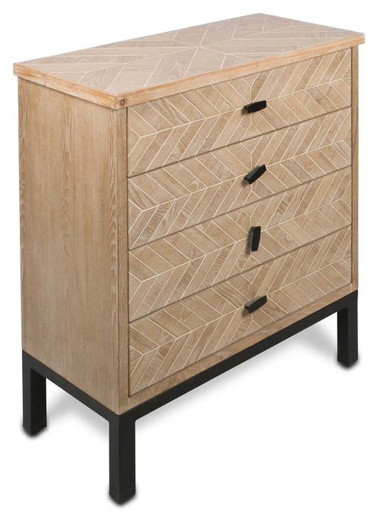 Kensington Wood and Metal 4 Draw unit-abc