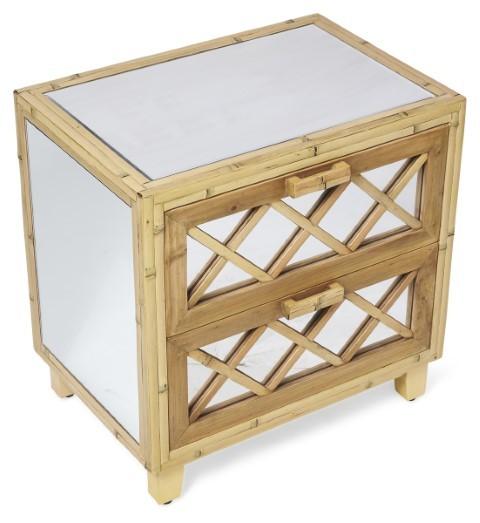 Cayman Bamboo 2 Drawer Cabinet - Natural-abc