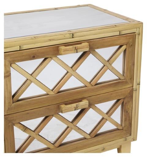 Cayman Bamboo 2 Drawer Cabinet - Natural-abc