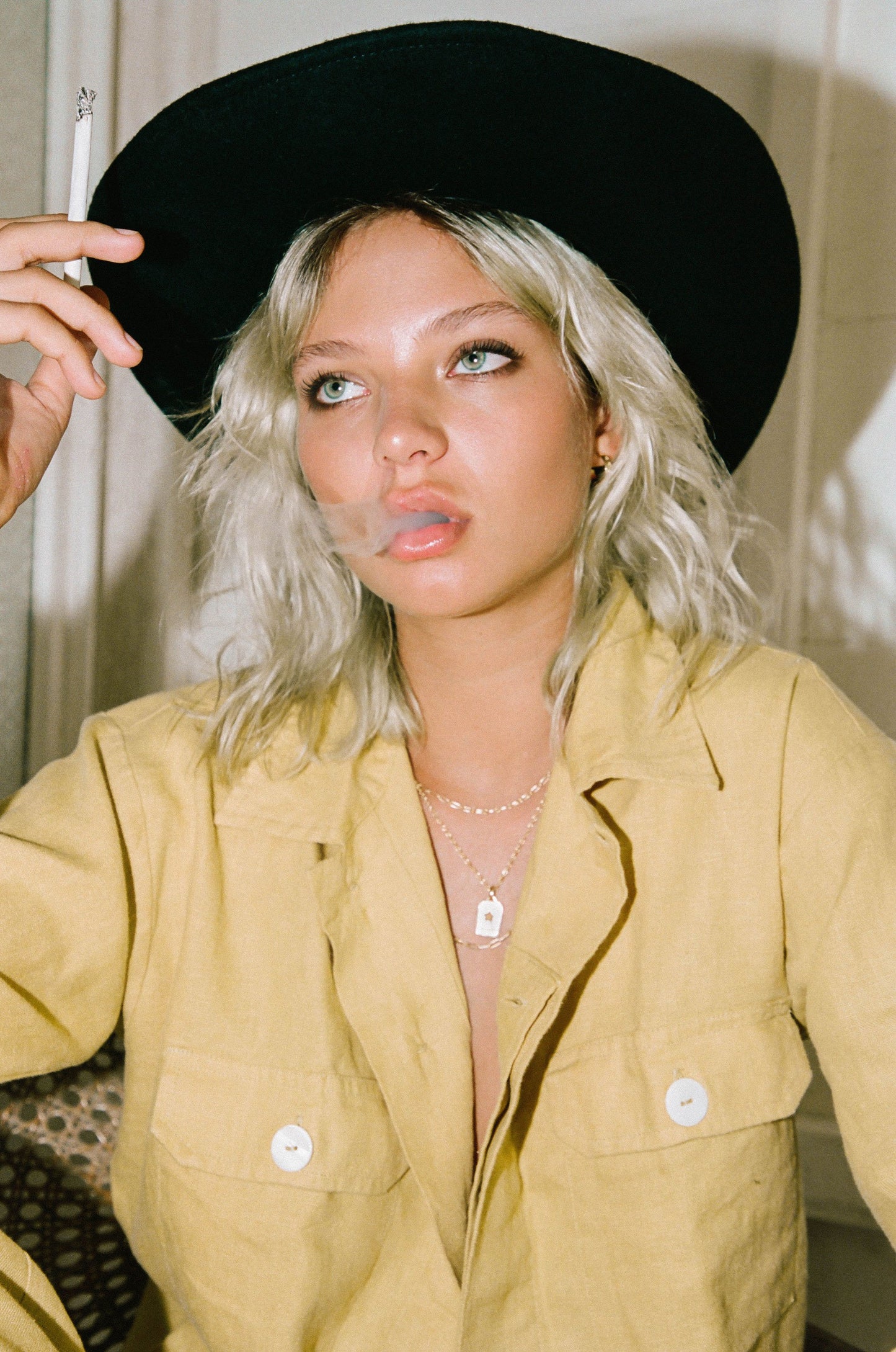 Figaro choker gold plated (36cm)-abc