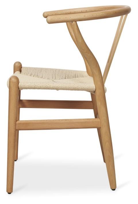Wishbone Beechwood Chair - Natural-Living-Home & Giftware-Default Title---abc