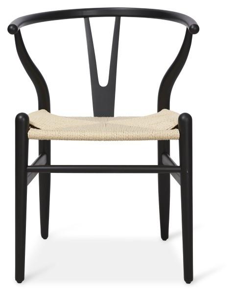 Wishbone Beechwood Chair - Black-Living-Home & Giftware-Default Title---abc