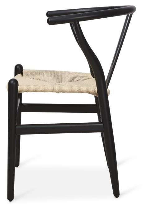 Wishbone Beechwood Chair - Black-Living-Home & Giftware-Default Title---abc