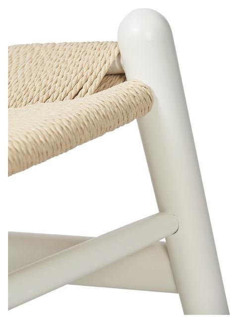 Wishbone Beechwood Chair - White/Natural-Living-Home & Giftware-Default Title---abc