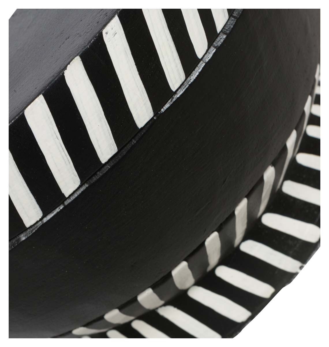 Tali Black and White Wooden Stool-Living-Home & Giftware-Default Title---abc