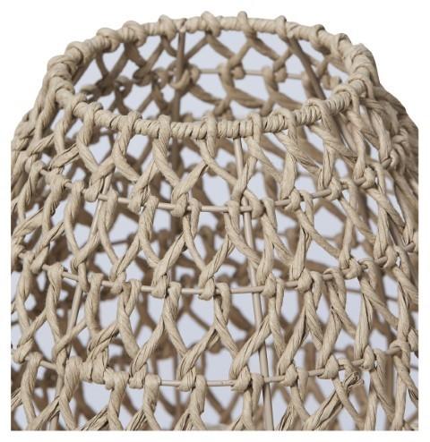 Capri Natural Woven Table Lamp Medium - Brown-abc