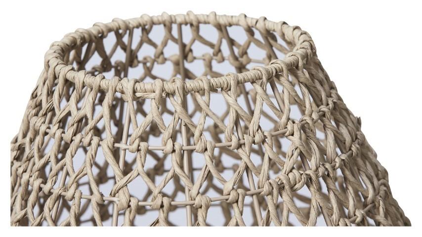 Capri Natural Woven Table Lamp Large - Brown-abc