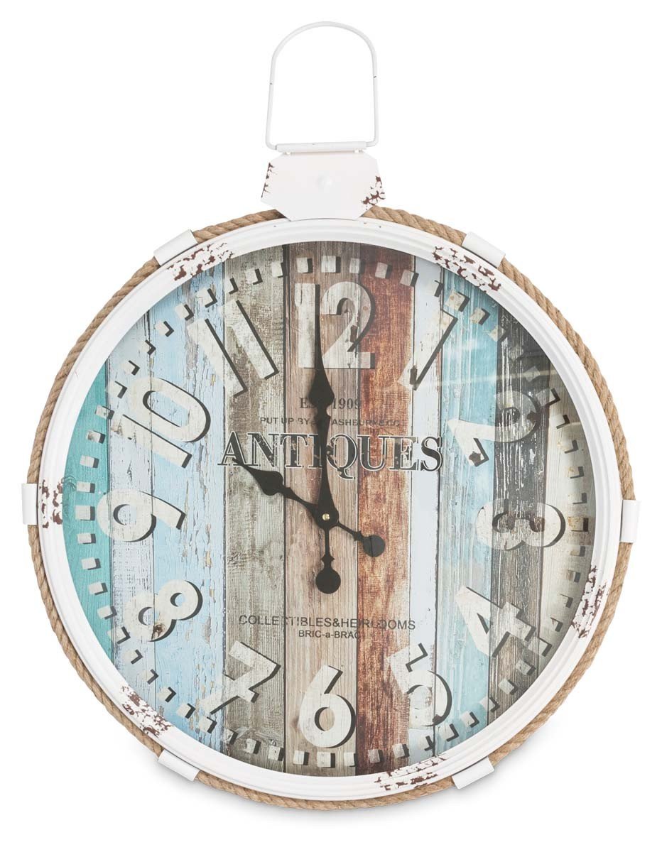 Hamptons Iron Fob Wall Clock-abc