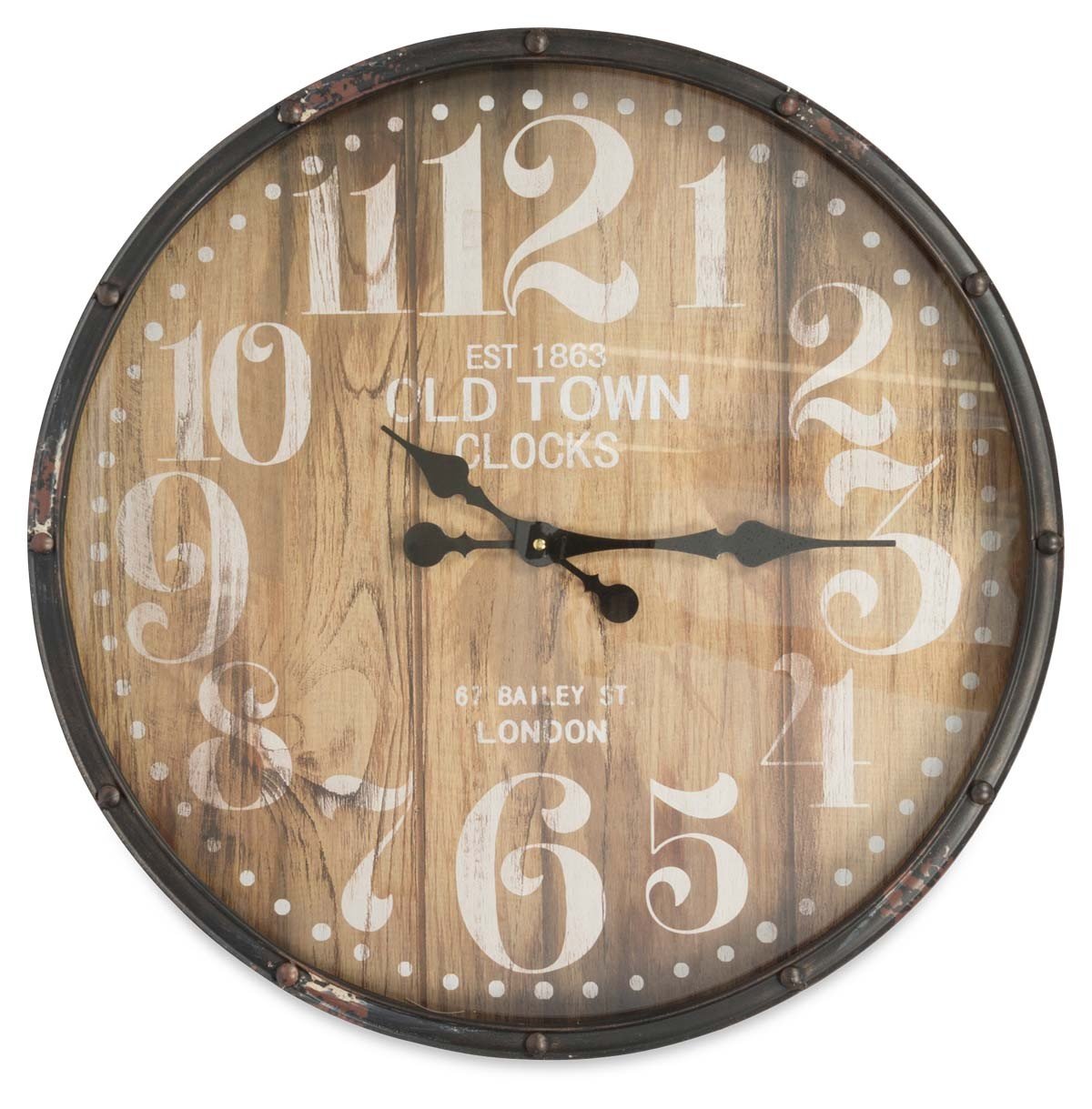 Old Town Iron Wall Clock 61cm-abc