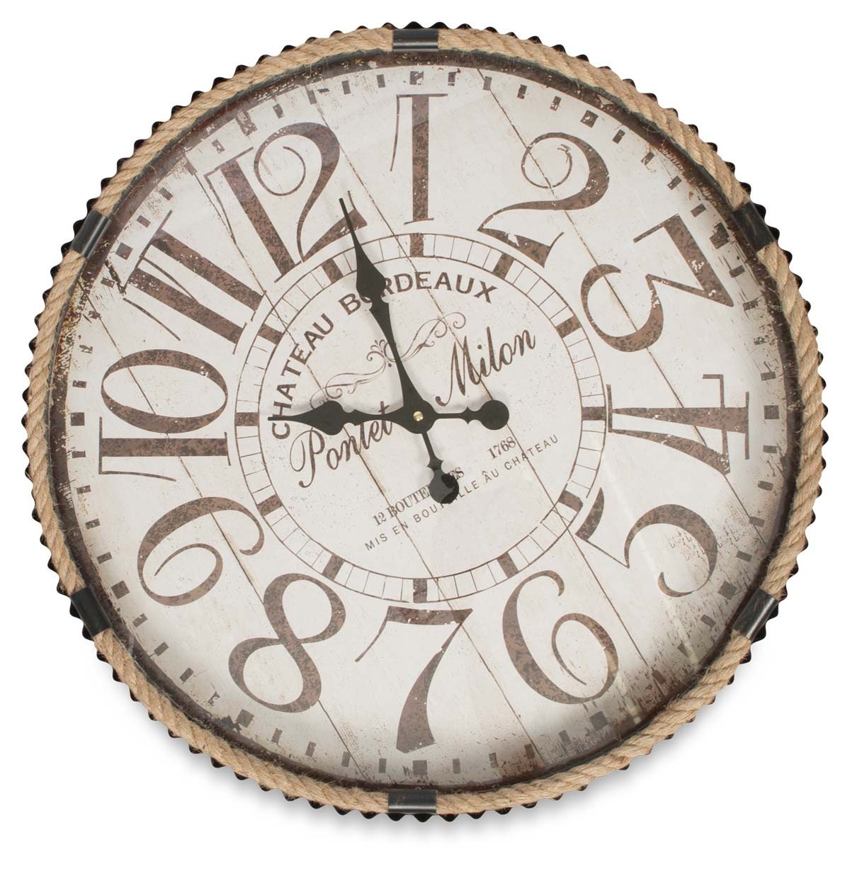 Rope Cord Iron Wall Clock 61cm-Accessories-Home & Giftware-Default Title---abc